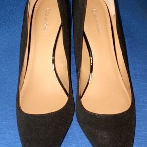 Beautiful Calvin Klein two tone (Fabric & Patent leather) Shoes